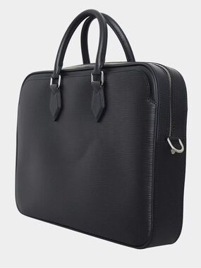 Louis Vuitton Black Epi Dandy Document Briefcase